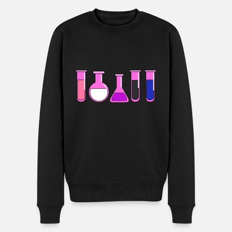 Tubes à essai Genderfluid Pride - Pull Premium bio Homme - noir