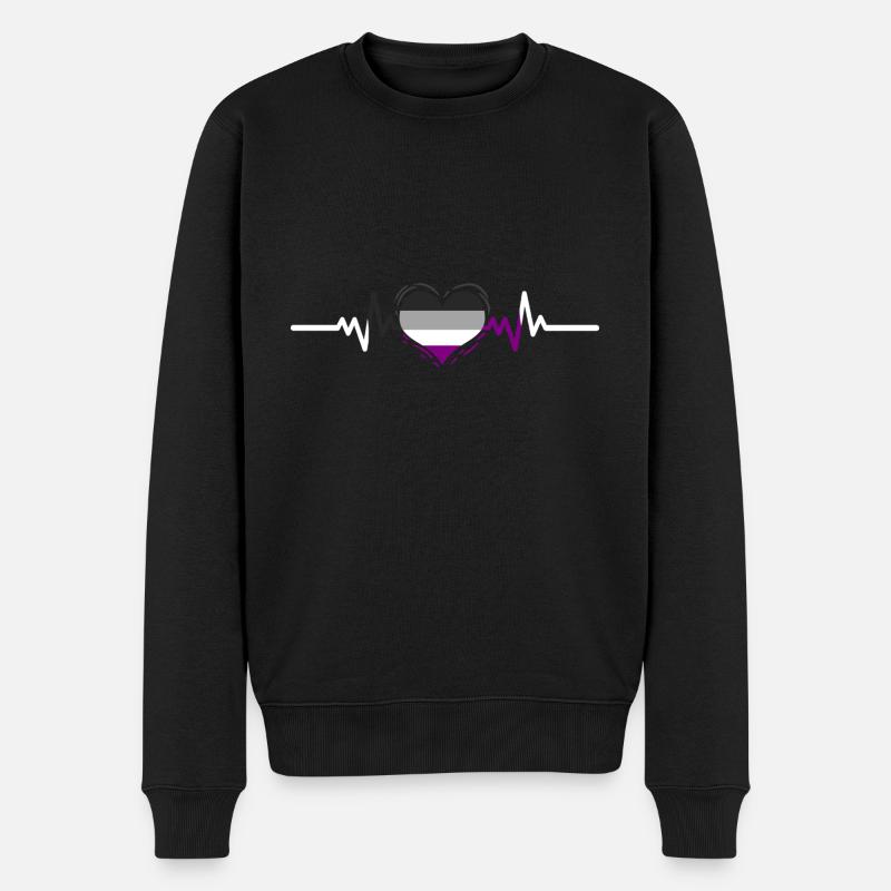 Ace Pride Heartbeat - Pull Premium bio Homme - noir