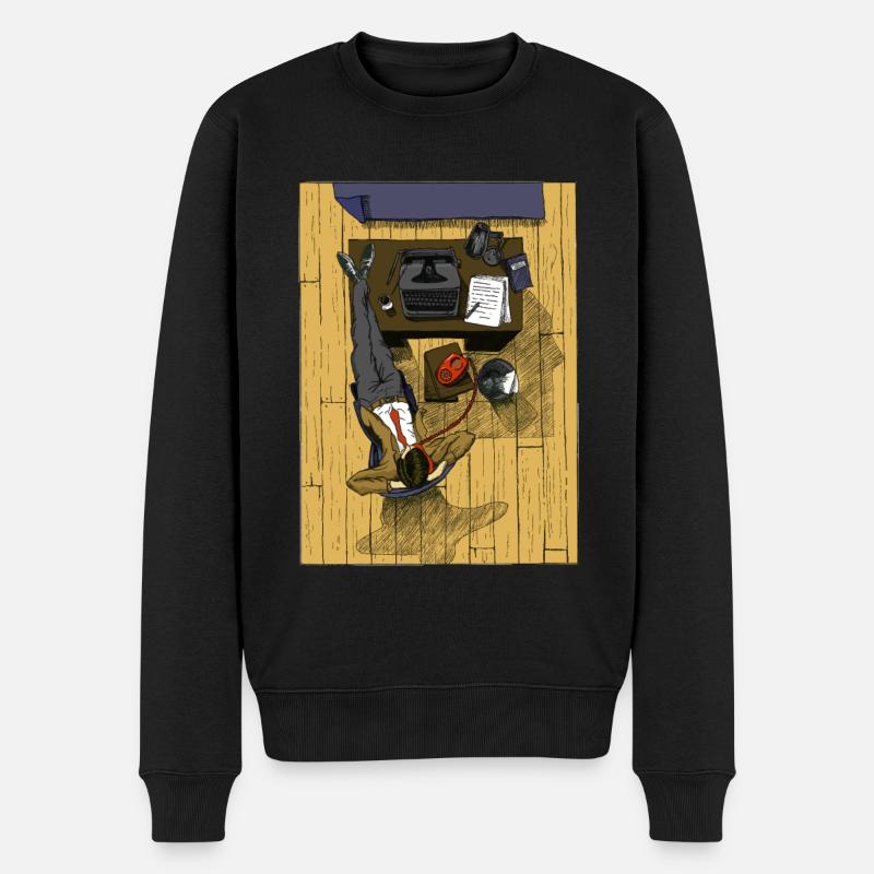 bureau - Pull Premium bio Homme - noir