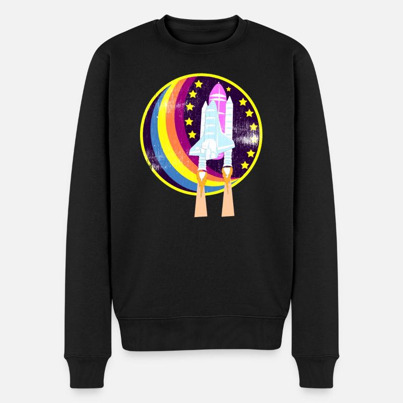ASTRONAUTS - Männer Premium Bio Pullover - Schwarz