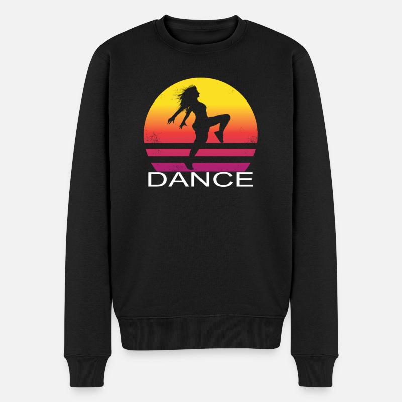 Vintage Tanzen Tanzschule Geschenk - Männer Premium Bio Pullover - Schwarz