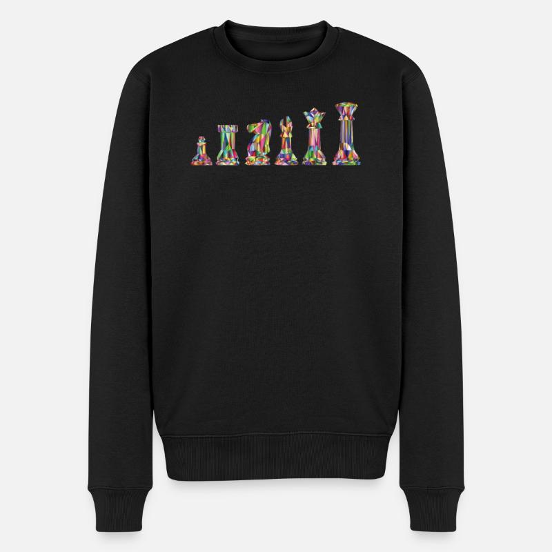 Échecs d’échecs Conception des pièces - Pull Premium bio Homme - noir
