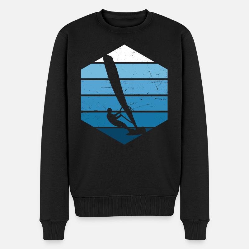 Planche à voile Windsurfer Femmes Windsurf Surfer - Pull Premium bio Homme - noir