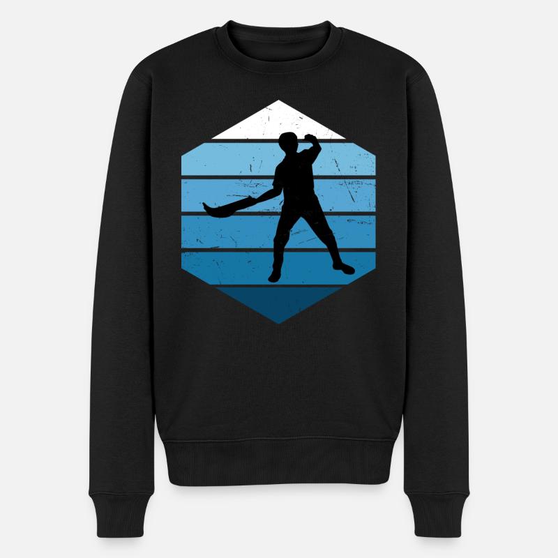 Basque Pelota Herren Pelota vasca Jai Alai - Männer Premium Bio Pullover - Schwarz