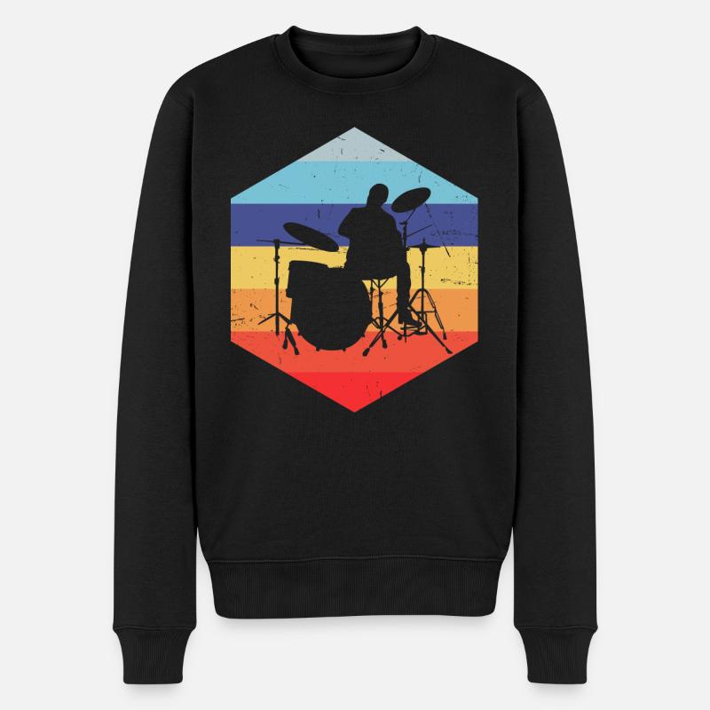 Percussionniste Drums Ladies Drummer - Pull Premium bio Homme - noir