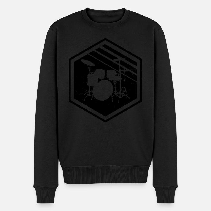 Percussionniste Batteur Hommes Femmes - Pull Premium bio Homme - noir