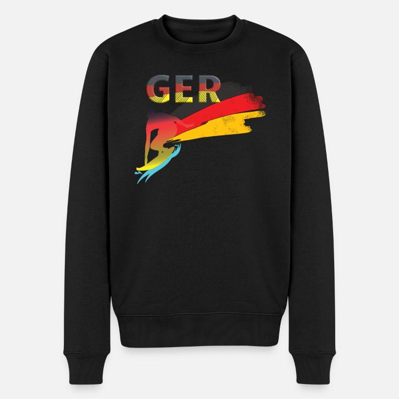 Allemagne Surf - Pull Premium bio Homme - noir