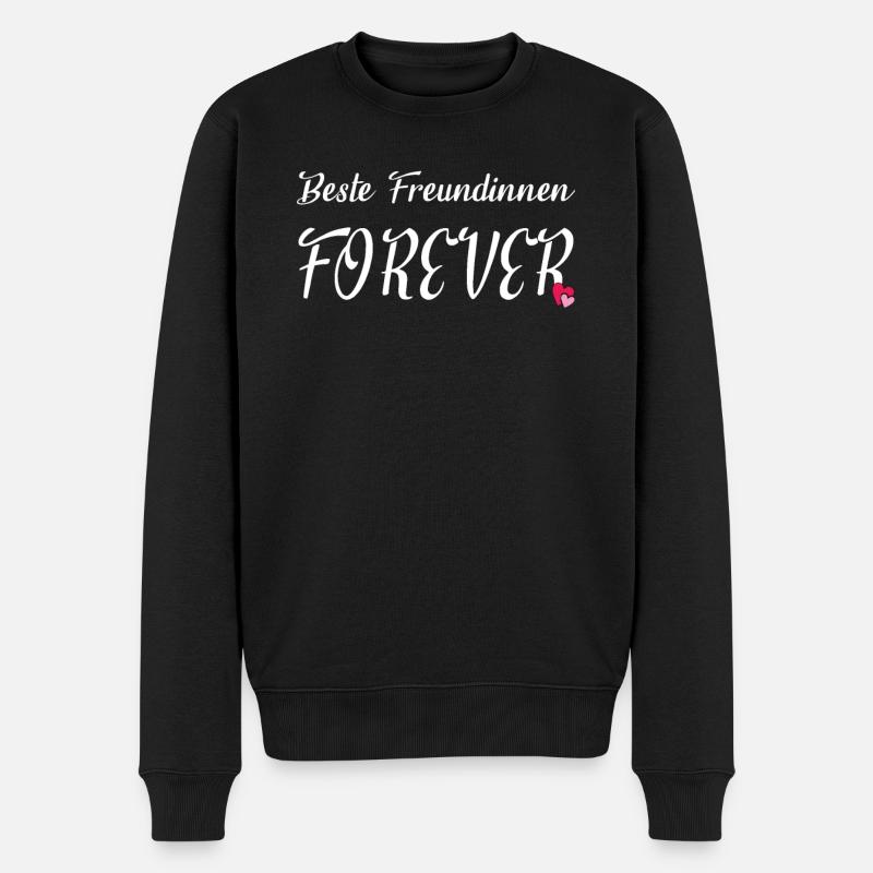 Geschenkidee Freundin schwester - Männer Premium Bio Pullover - Schwarz
