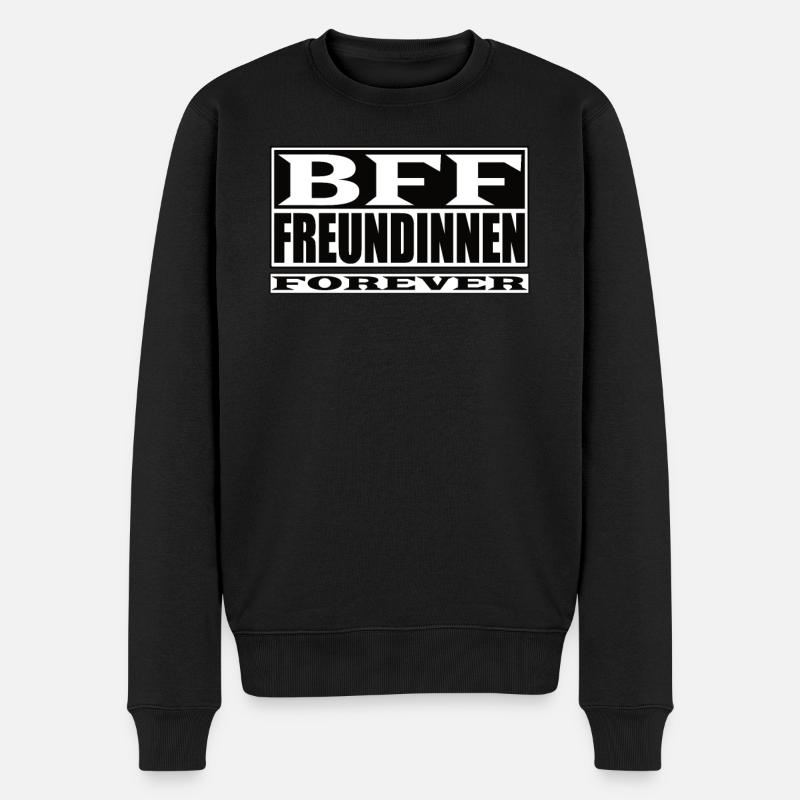 Geschenkidee Freundin schwester - Männer Premium Bio Pullover - Schwarz