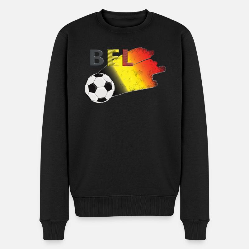 Flag Belgique - Pull Premium bio Homme - noir