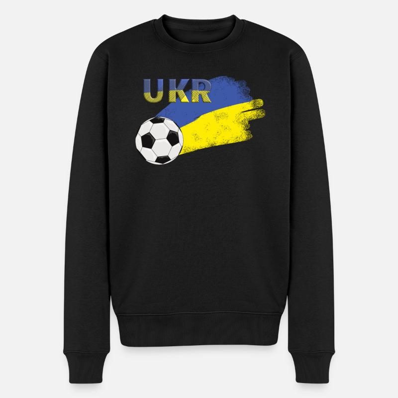 Drapeau Ukraine - Pull Premium bio Homme - noir