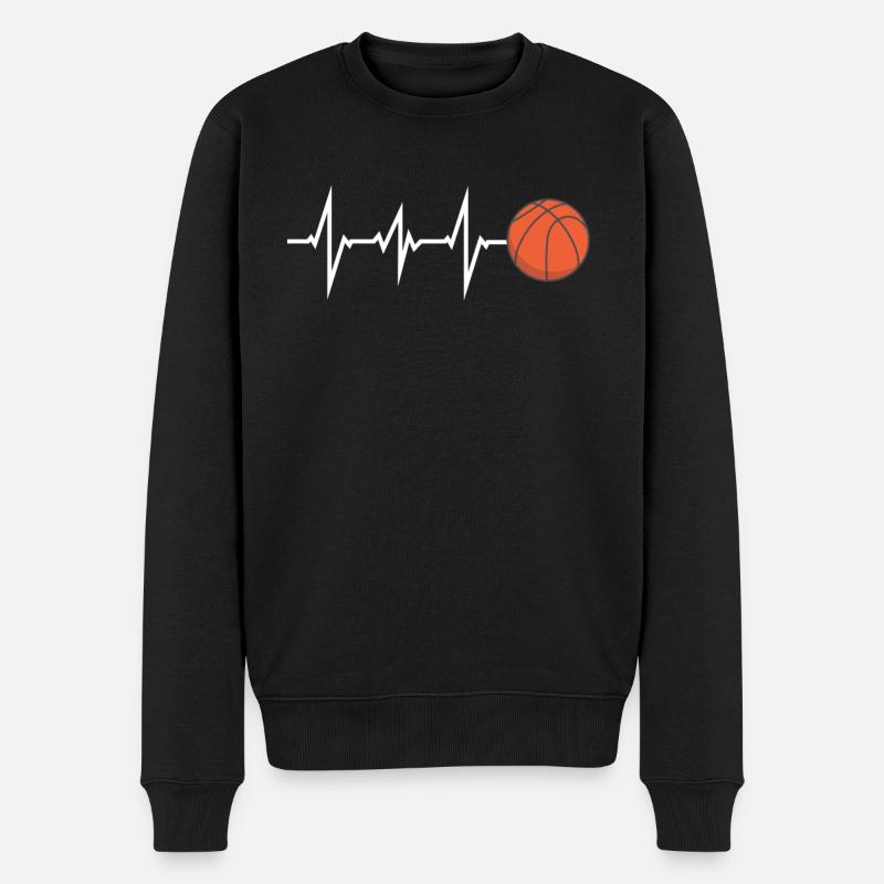 Basketball Idée cadeau Sport Design - Pull Premium bio Homme - noir