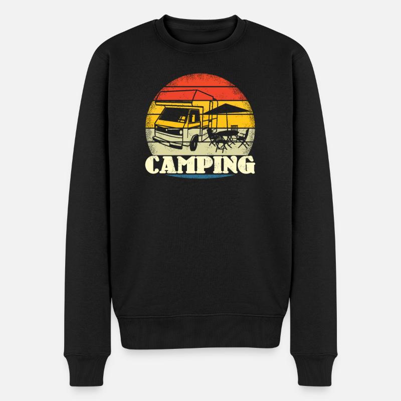 Camper Gift Idea Camping - Pull Premium bio Homme - noir
