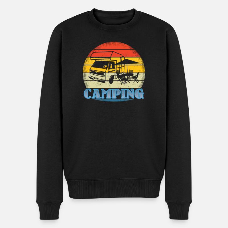 Camper Gift Idea Camping - Pull Premium bio Homme - noir