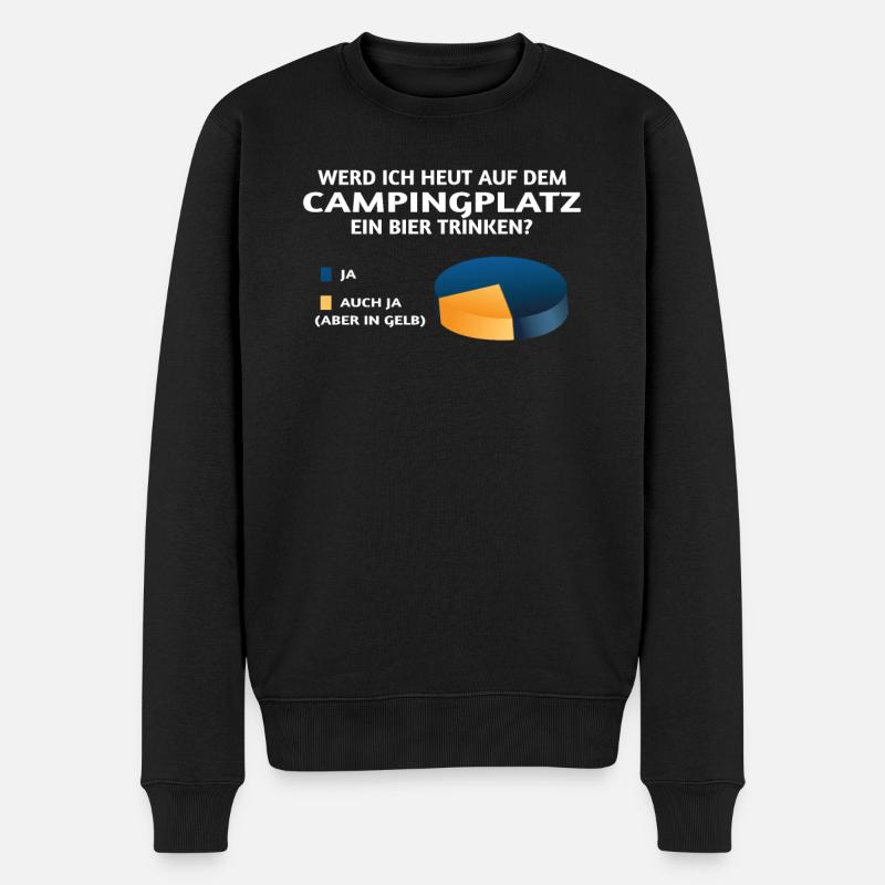 Camper Geschenkidee Camping - Männer Premium Bio Pullover - Schwarz