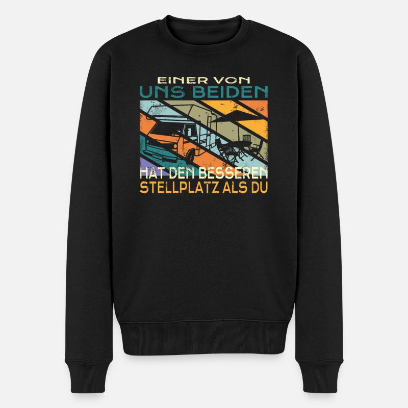 Camper Geschenkidee Camping - Männer Premium Bio Pullover - Schwarz