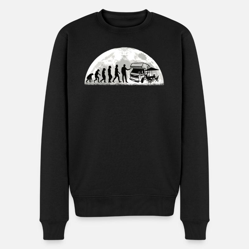 Camper Geschenkidee Camping - Männer Premium Bio Pullover - Schwarz