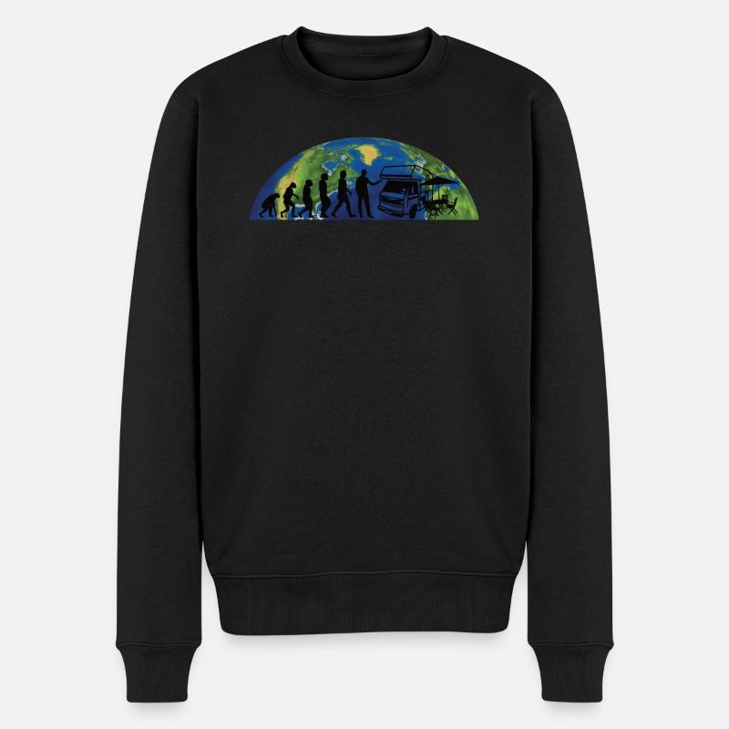 Camper Geschenkidee Camping - Männer Premium Bio Pullover - Schwarz