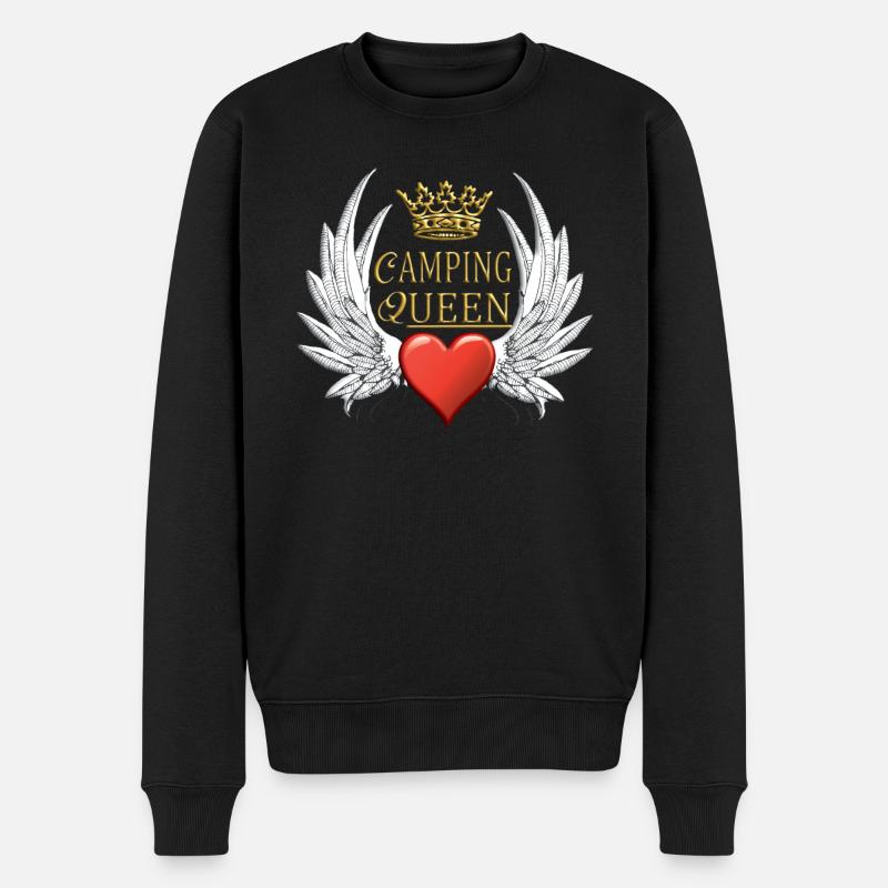 Camper Geschenkidee Camping - Männer Premium Bio Pullover - Schwarz