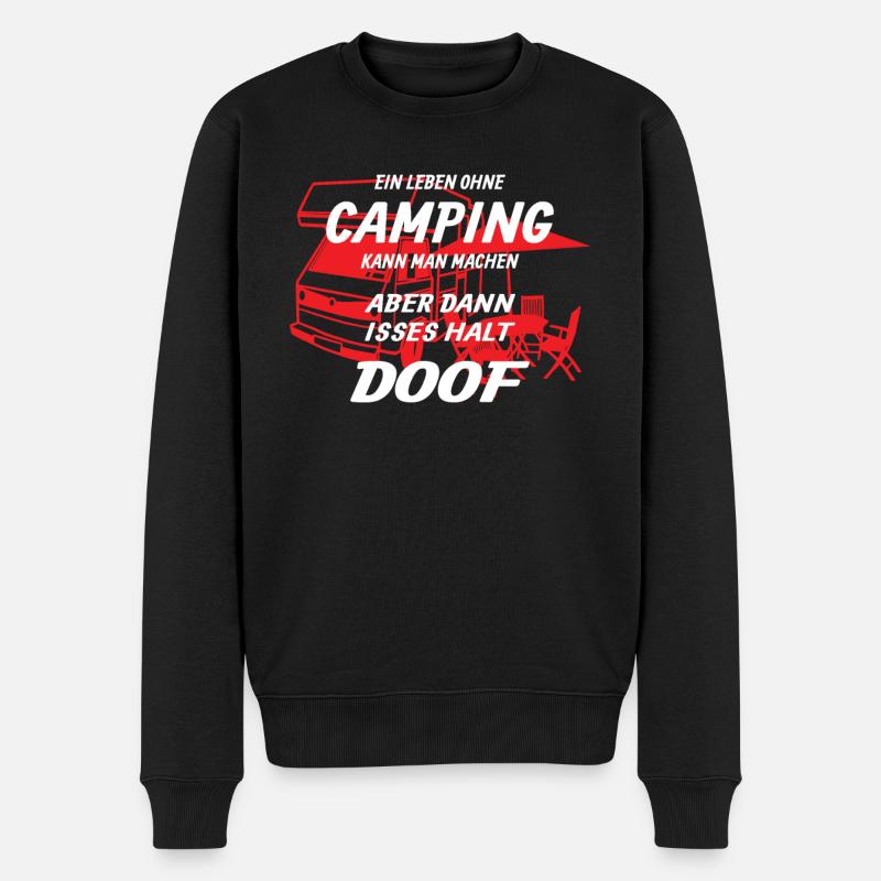 Camper Gift Idea Camping - Pull Premium bio Homme - noir