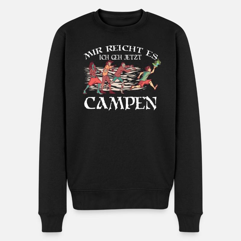 Camper Geschenkidee Camping - Männer Premium Bio Pullover - Schwarz