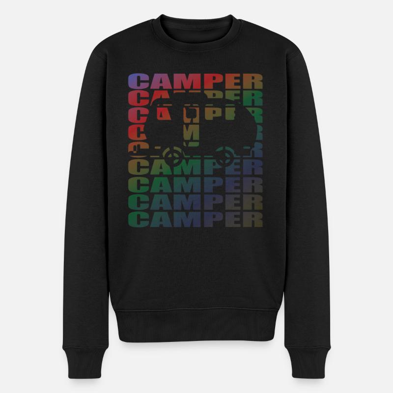 Camper Gift Idea Camping - Pull Premium bio Homme - noir