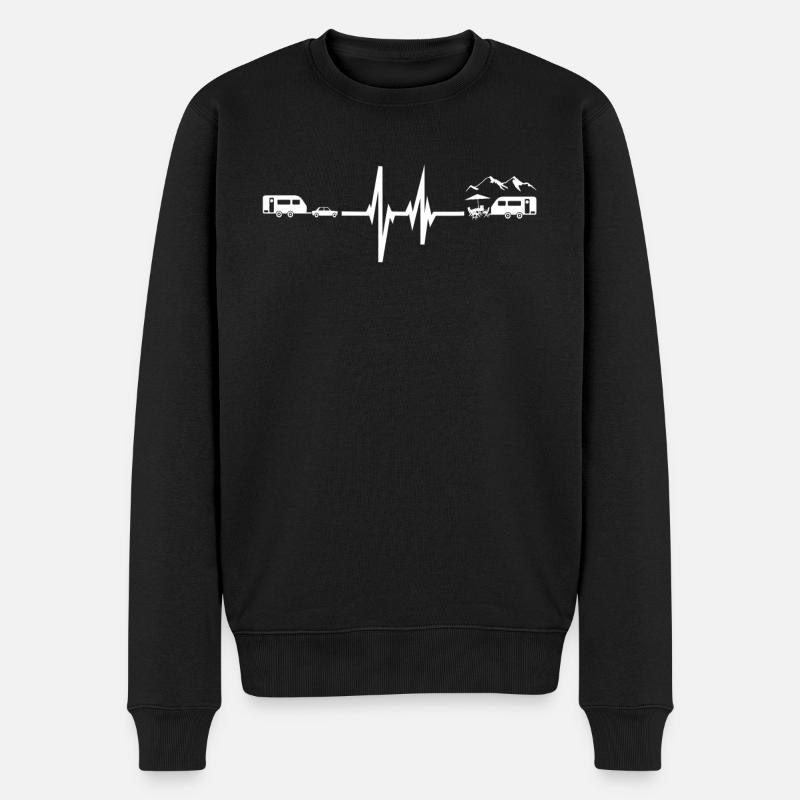 Camper Gift Idea Camping - Pull Premium bio Homme - noir