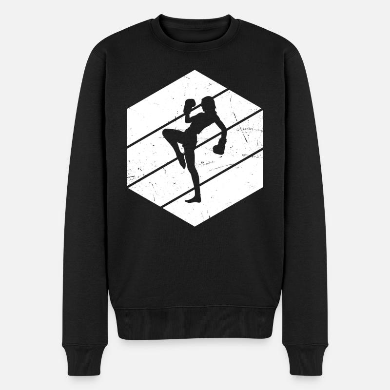 Kickboxing Kickboxing Hommes - Pull Premium bio Homme - noir