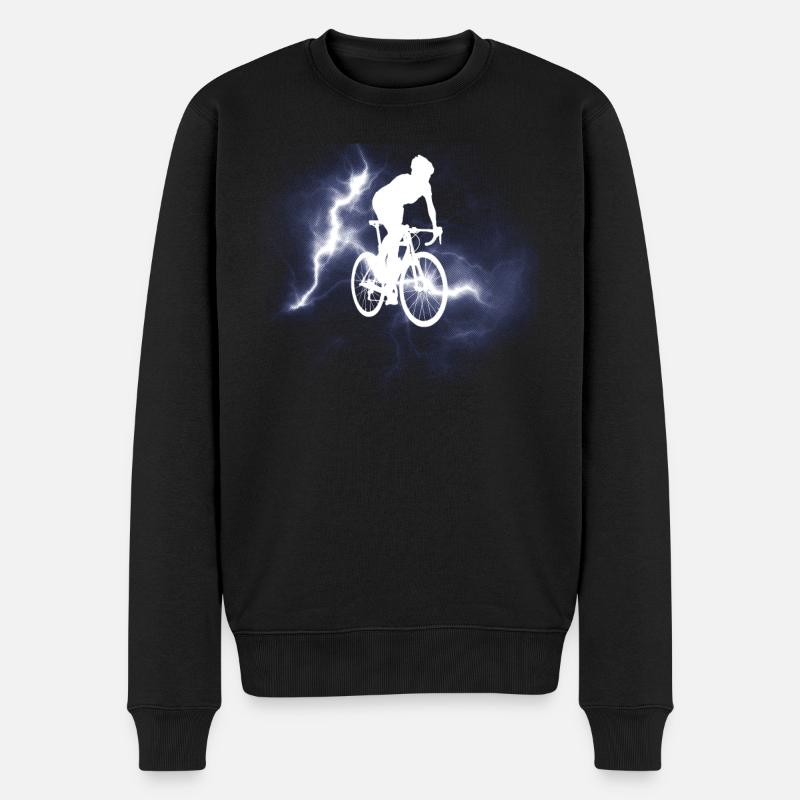 Accessoires de vélo Motif cycliste - Pull Premium bio Homme - noir