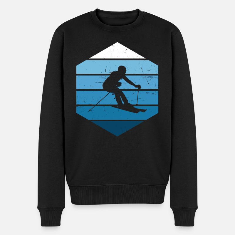 Skieurs Ski acrobatique Skieurs - Pull Premium bio Homme - noir