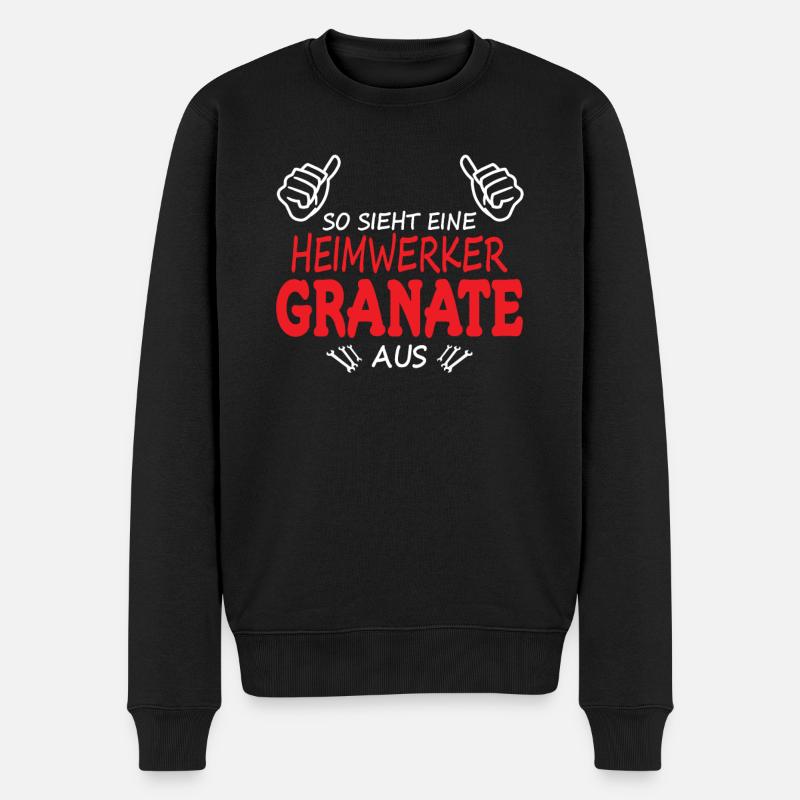 Heimwerker Geschenkidee Handwerker - Männer Premium Bio Pullover - Schwarz