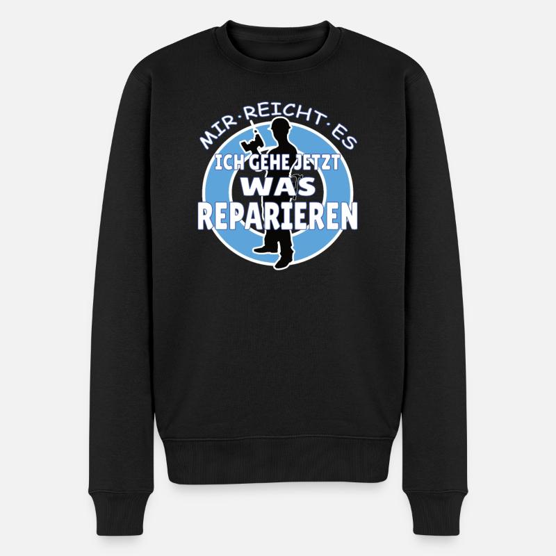 Heimwerker Geschenkidee Handwerker - Männer Premium Bio Pullover - Schwarz