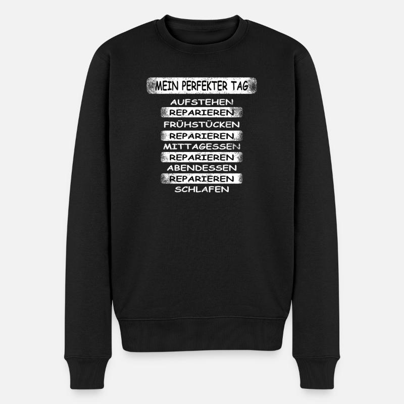 Heimwerker Geschenkidee Handwerker - Männer Premium Bio Pullover - Schwarz