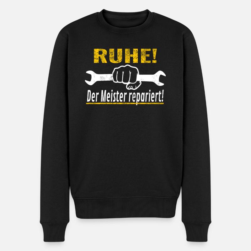 Heimwerker Geschenkidee Handwerker - Männer Premium Bio Pullover - Schwarz