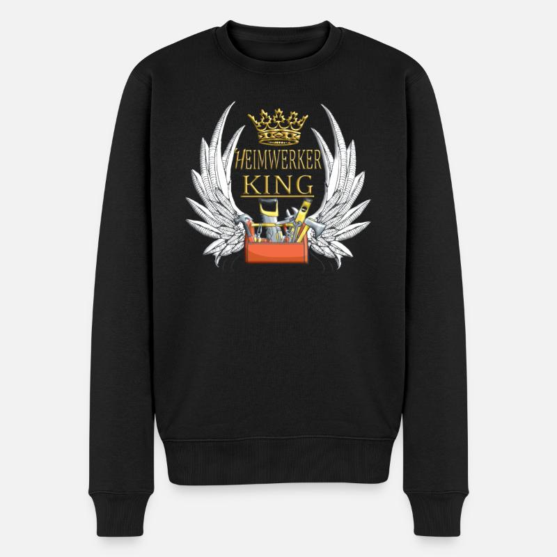 Heimwerker Geschenkidee Handwerker - Männer Premium Bio Pullover - Schwarz
