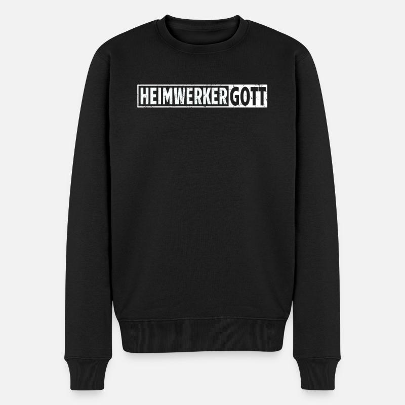 Heimwerker Geschenkidee Handwerker - Männer Premium Bio Pullover - Schwarz