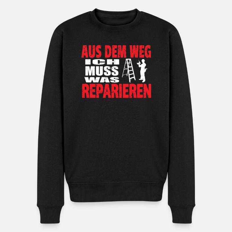 Heimwerker Geschenkidee Handwerker - Männer Premium Bio Pullover - Schwarz