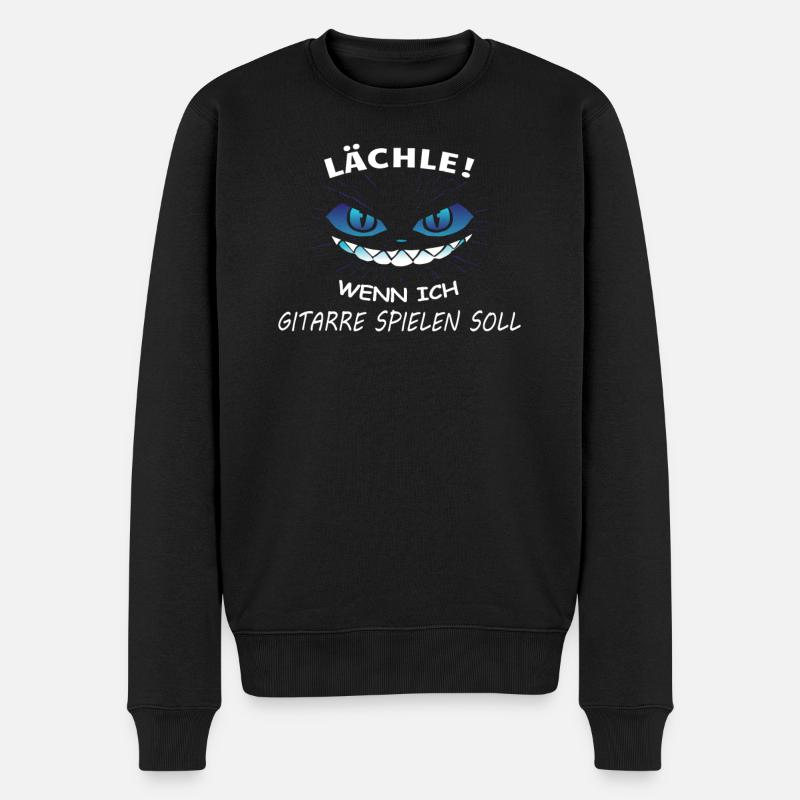 Geschenkidee für Gitarrenspieler - Männer Premium Bio Pullover - Schwarz