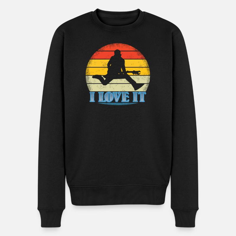 Geschenkidee für Gitarrenspieler - Männer Premium Bio Pullover - Schwarz