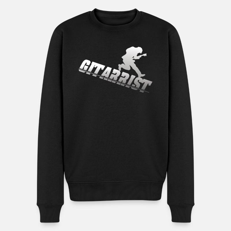 Geschenkidee für Gitarrenspieler - Männer Premium Bio Pullover - Schwarz