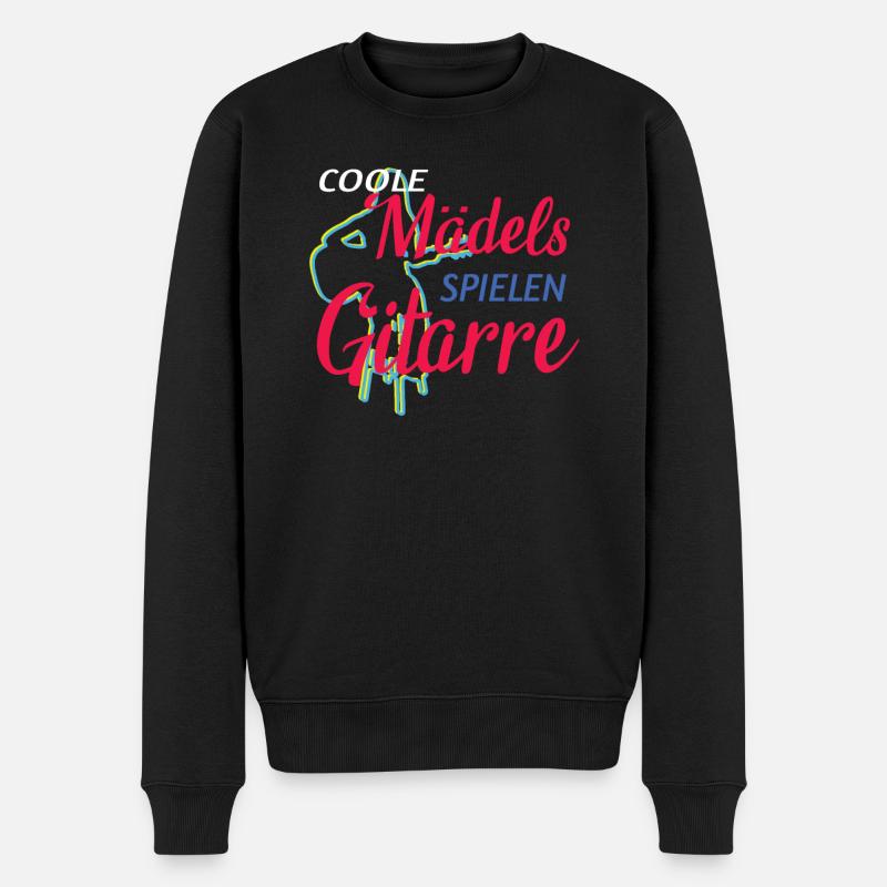 Geschenkidee für Gitarrenspieler - Männer Premium Bio Pullover - Schwarz