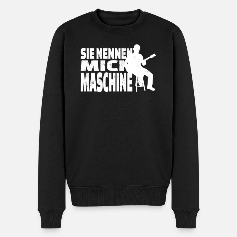Geschenkidee für Gitarrenspieler - Männer Premium Bio Pullover - Schwarz