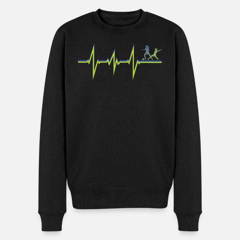 Fußballzubehör Geschenkidee Fußballfan - Männer Premium Bio Pullover - Schwarz
