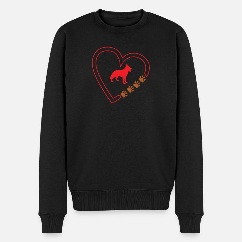 Hunde Zubehör Schäferhund Hundebesitzer - Männer Premium Bio Pullover - Schwarz