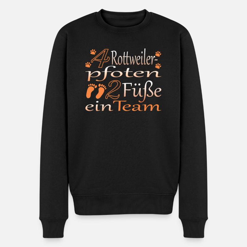 Hundezubehör Rottweiler Hundebesitzer - Männer Premium Bio Pullover - Schwarz