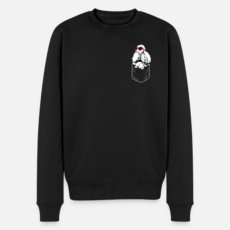 Hundezubehör Pudel Hundebesitzer - Männer Premium Bio Pullover - Schwarz