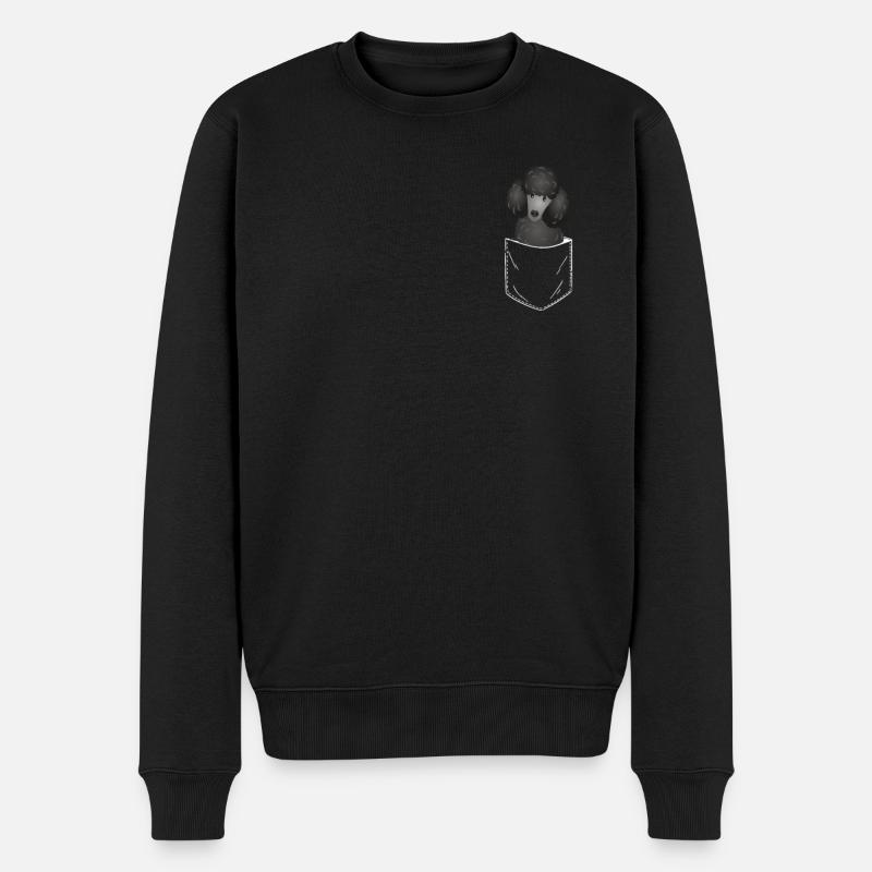 Hundezubehör Pudel Hundebesitzer - Männer Premium Bio Pullover - Schwarz