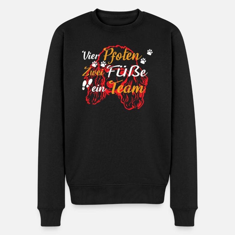 Hundezubehör Pudel Hundebesitzer - Männer Premium Bio Pullover - Schwarz