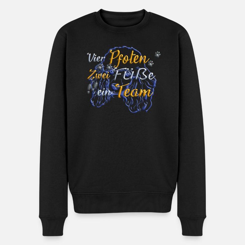 Hundezubehör Pudel Hundebesitzer - Männer Premium Bio Pullover - Schwarz