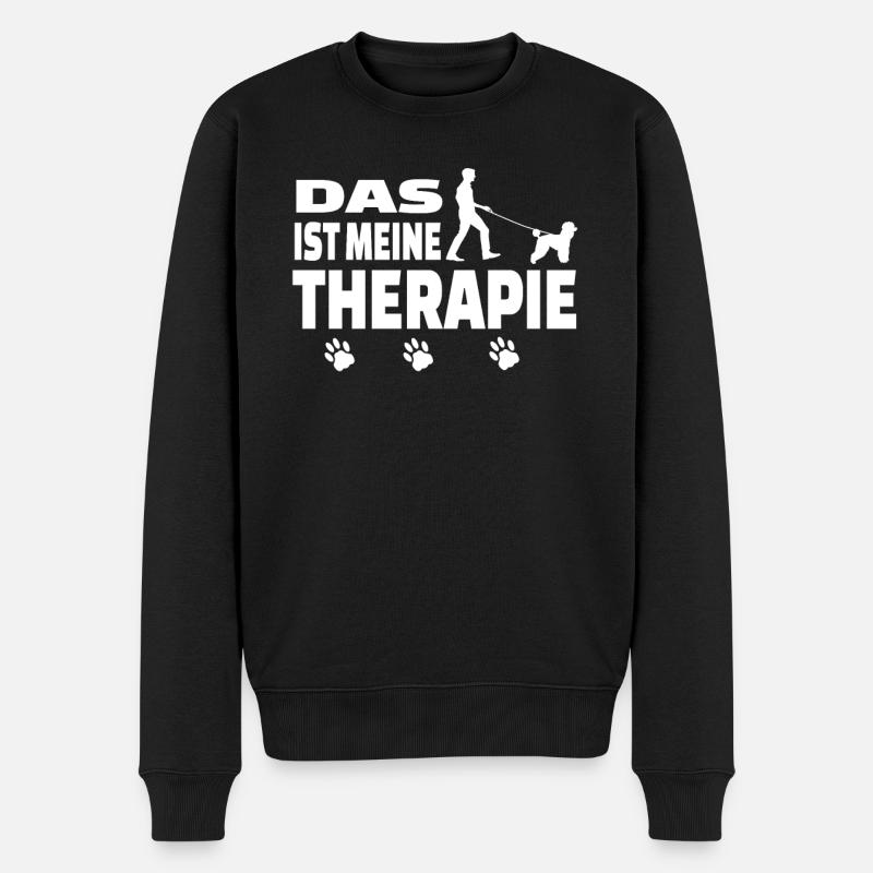 Hundezubehör Pudel Hundebesitzer - Männer Premium Bio Pullover - Schwarz